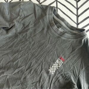 Vans Size S Long Sleeve Cropped Gray Vans Off the Wall Shirt